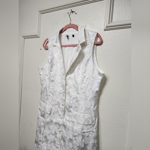 Lulus Confidently Adorable Ivory Floral Jacquard Blazer Mini Dress XL Wedding - Picture 8 of 12